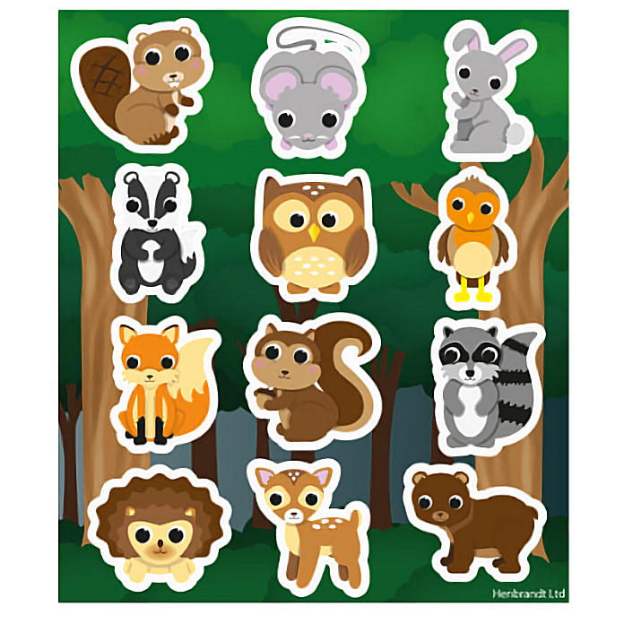 Woodland Animals Sticker Sheet